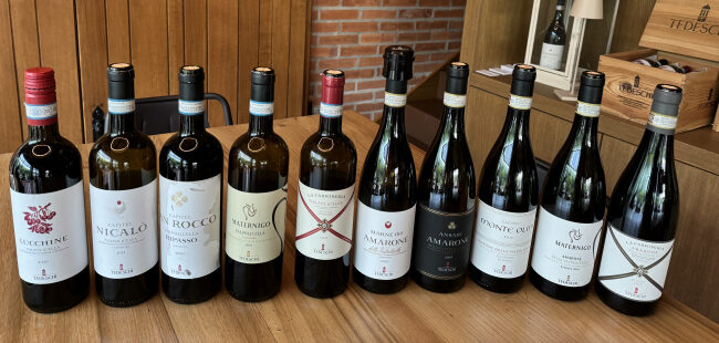 Le bottiglie degustate di tedeschi Wines