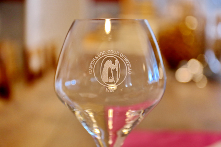 Il calice della Cantina Sociale di Quistello
