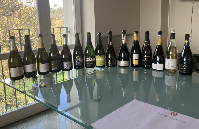 Le bottiglie di Gavi DOCG Spumante Metodo Classico degustate