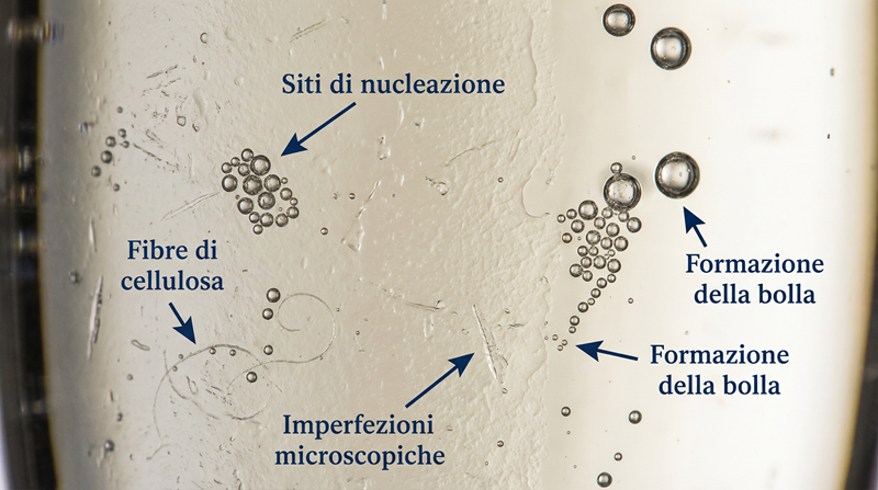 Il perlage e la nucleazione delle bolle