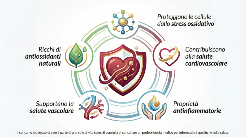 I tannini nel vino e la salute dei consumatori
