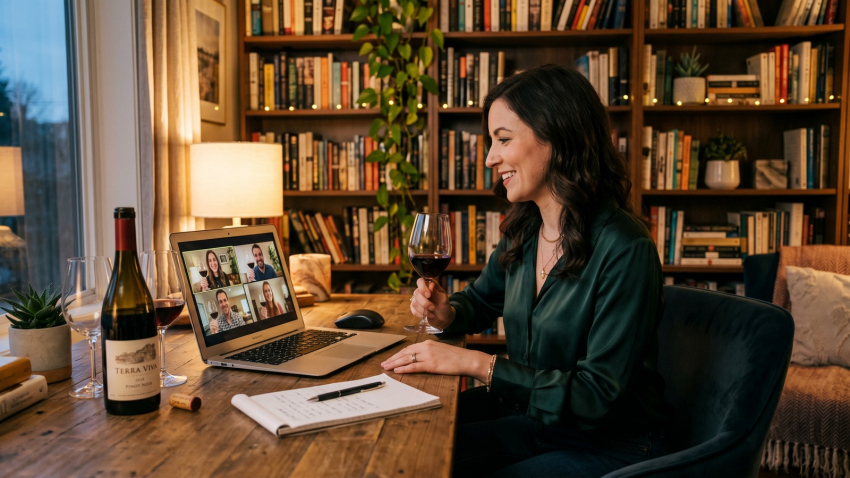 Vino e social: la degustazione virtuale