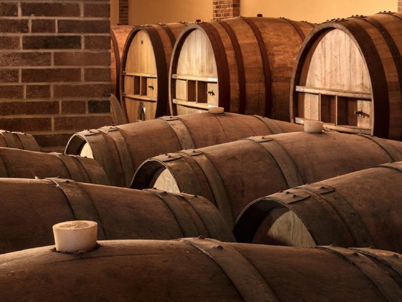 Botti nella Cantina Sociale di Dolianova